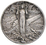 Croce rossa - Medaglia 1918 - Mont. 09 AG (g ... 