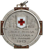 Croce rossa - Medaglia 1915 - Mont. 03 AG (g ... 