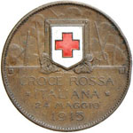 Croce rossa - Medaglia 1915 - Mont. 04 CU (g ... 