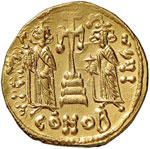 Costantino IV (668-685) Solido - Busti ... 