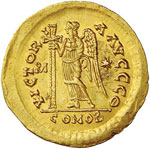 OSTROGOTI Teodorico (493-518) Solido a nome ... 
