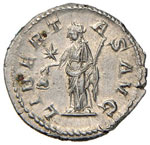 Elagabalo (218-222) Denario - Busto laureato ... 