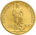 Pio XI (1922-1939) 100 Lire 1937 - Pag. 620 ... 