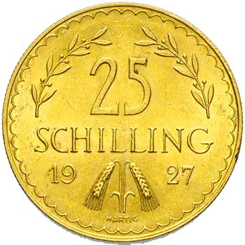Austria - 25 scellini 1927 Av. 25 ... 