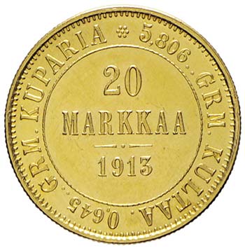 Finlandia - 20 Markkaa 1913 Av. 20 ... 
