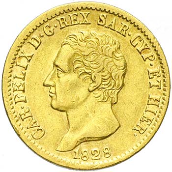 Carlo Felice 1821-1831 - 20 lire ... 
