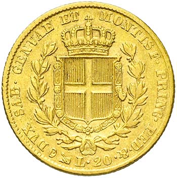 Carlo Alberto 1831-1849 - 20 lire ... 