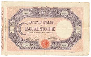 Banca dItalia - 500 lire tipo ... 