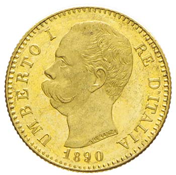Umberto I 1878-1900 - 20 lire 1890 ... 