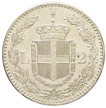 Umberto I 1878-1900 - 2 lire 1887 ... 