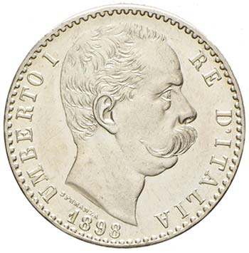Umberto I 1878-1900 - 2 lire 1898 ... 