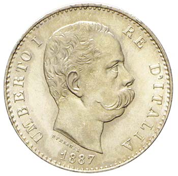 Umberto I 1878-1900 - 1 lira 1887 ... 