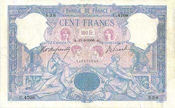 Francia - Cartamoneta - 100 ... 