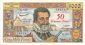 Francia - Cartamoneta - 50 franchi ... 
