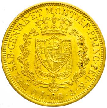 Carlo Felice - 80 lire 1830 Genova ... 