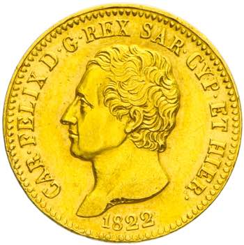 Carlo Felice - 20 lire 1822 Torino ... 