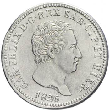 Carlo Felice - 2 lire 1826 Torino ... 