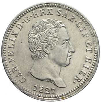 Carlo Felice - 2 lire 1827 Genova ... 