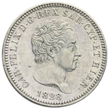 Carlo Felice - 2 lire 1828 Torino ... 