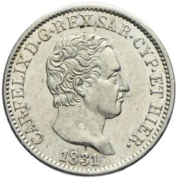 Carlo Felice - 50 centesimi 1831 ... 