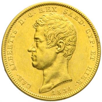 Carlo Alberto - 100 lire 1834 ... 