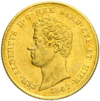 Carlo Alberto - 20 lire 1847 senza ... 