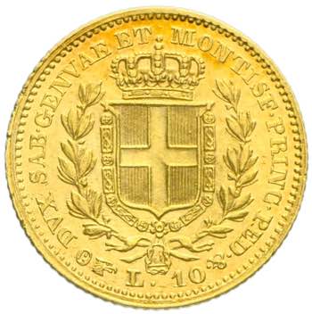Carlo Alberto - 10 lire 1839 ... 