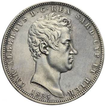 Carlo Alberto - 5 lire 1835 Torino ... 