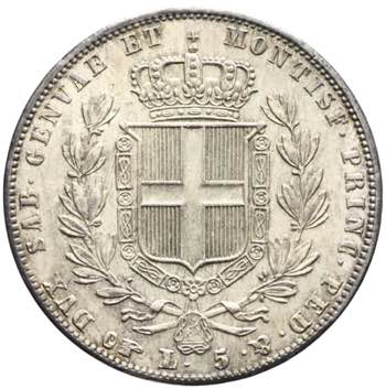 Carlo Alberto - 5 lire 1839 Torino ... 