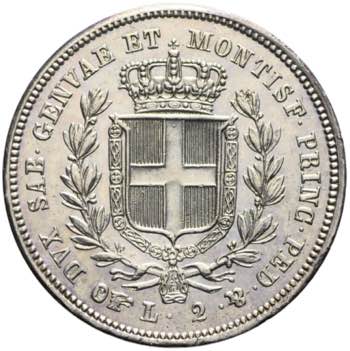 Carlo Alberto - 2 lire 1842 Torino ... 