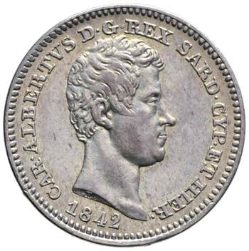 Carlo Alberto - 50 centesimi 1842 ... 