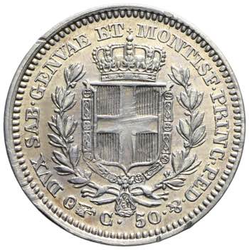 Carlo Alberto - 50 centesimi 1842 ... 
