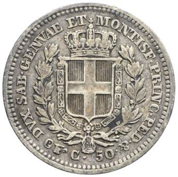 Carlo Alberto - 50 centesimi 1847 ... 