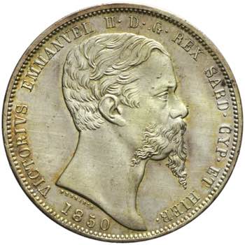 Vittorio Emanuele II - 5 lire 1850 ... 