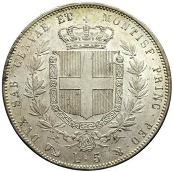 Vittorio Emanuele II - 5 lire 1852 ... 