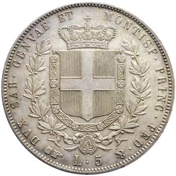 Vittorio Emanuele II - 5 lire 1855 ... 
