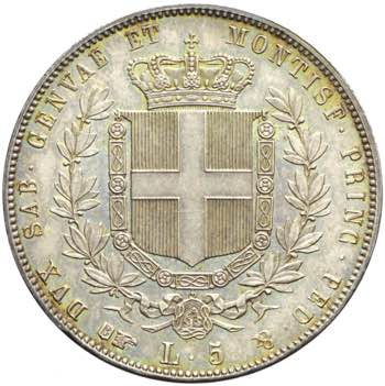 Vittorio Emanuele II - 5 lire 1856 ... 