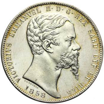 Vittorio Emanuele II - 5 lire 1858 ... 