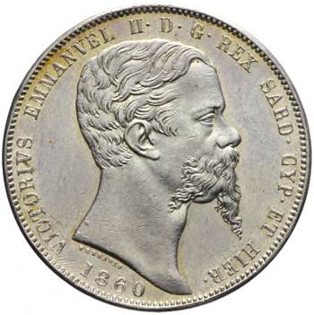 Vittorio Emanuele II - 5 lire 1860 ... 