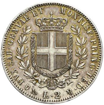 Vittorio Emanuele II - 2 lire 1854 ... 