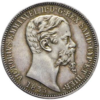 Vittorio Emanuele II - 2 lire 1855 ... 