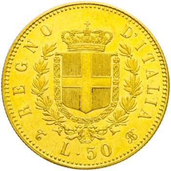Vittorio Emanuele II - 50 lire ... 