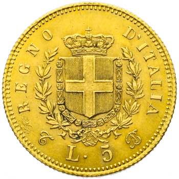 Vittorio Emanuele II - 5 lire 1863 ... 