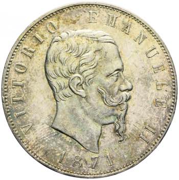 Vittorio Emanuele II - 5 lire 1871 ... 