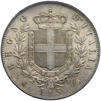 Vittorio Emanuele II - 5 lire 1874 ... 