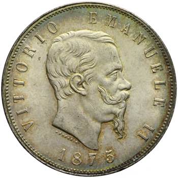 Vittorio Emanuele II - 5 lire 1875 ... 