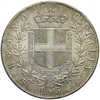 Vittorio Emanuele II - 5 lire 1876 ... 
