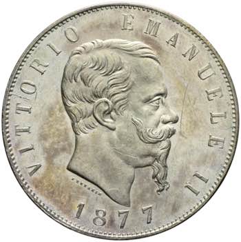 Vittorio Emanuele II - 5 lire 1877 ... 