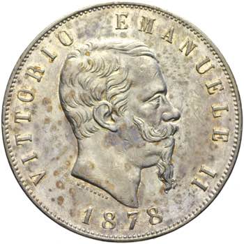 Vittorio Emanuele II - 5 lire 1878 ... 