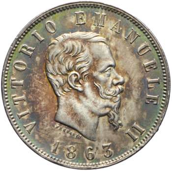 Vittorio Emanuele II - 2 lire 1863 ... 